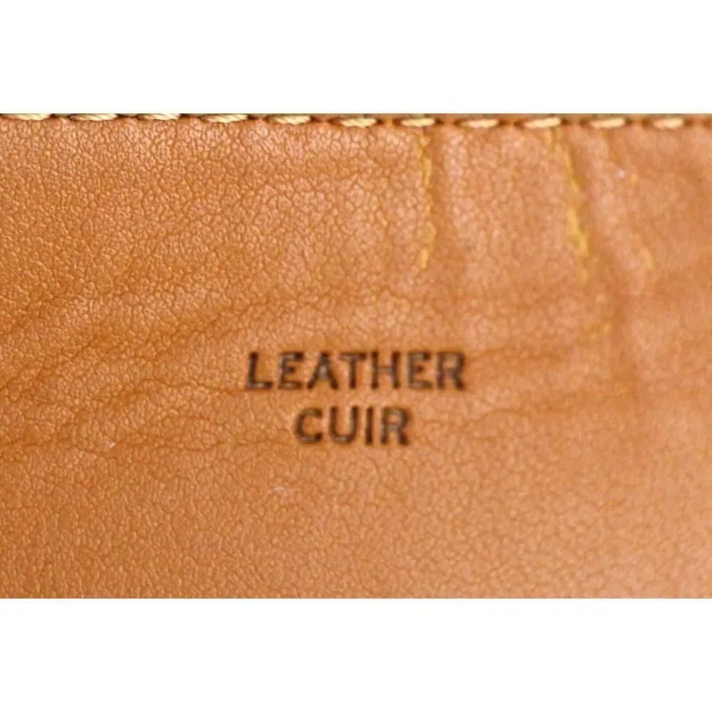 Nordstrom BROWN GENUINE LEATHER 1 3/8